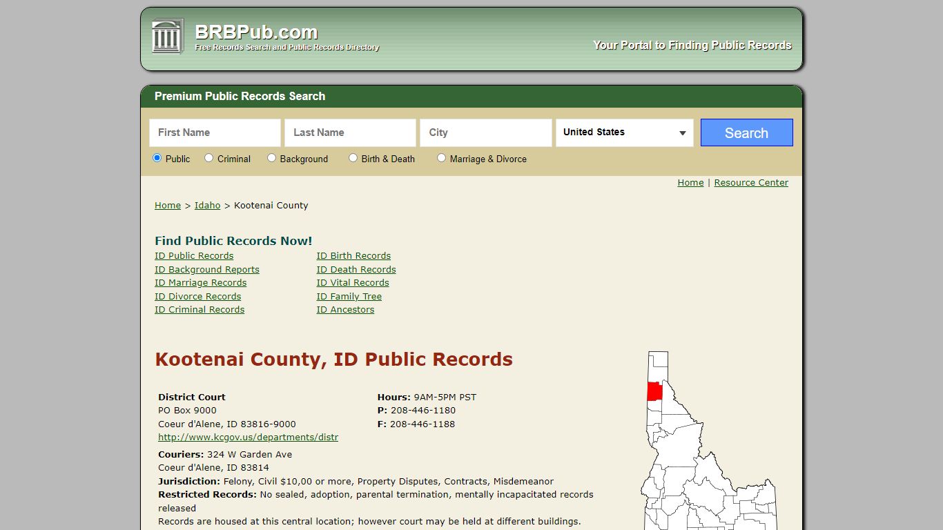 Kootenai County Public Records | Search Idaho Government ...